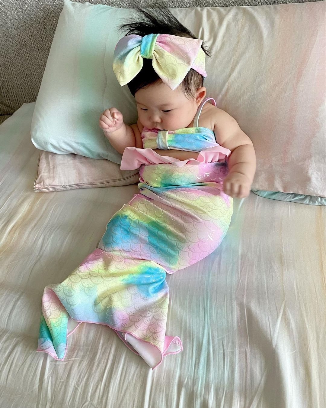 เงือกน้อย เนล่า ลูกสาว พ่อณัฏฐ์ น่ารักจนแฟนคลับอยากฟัดพุง
