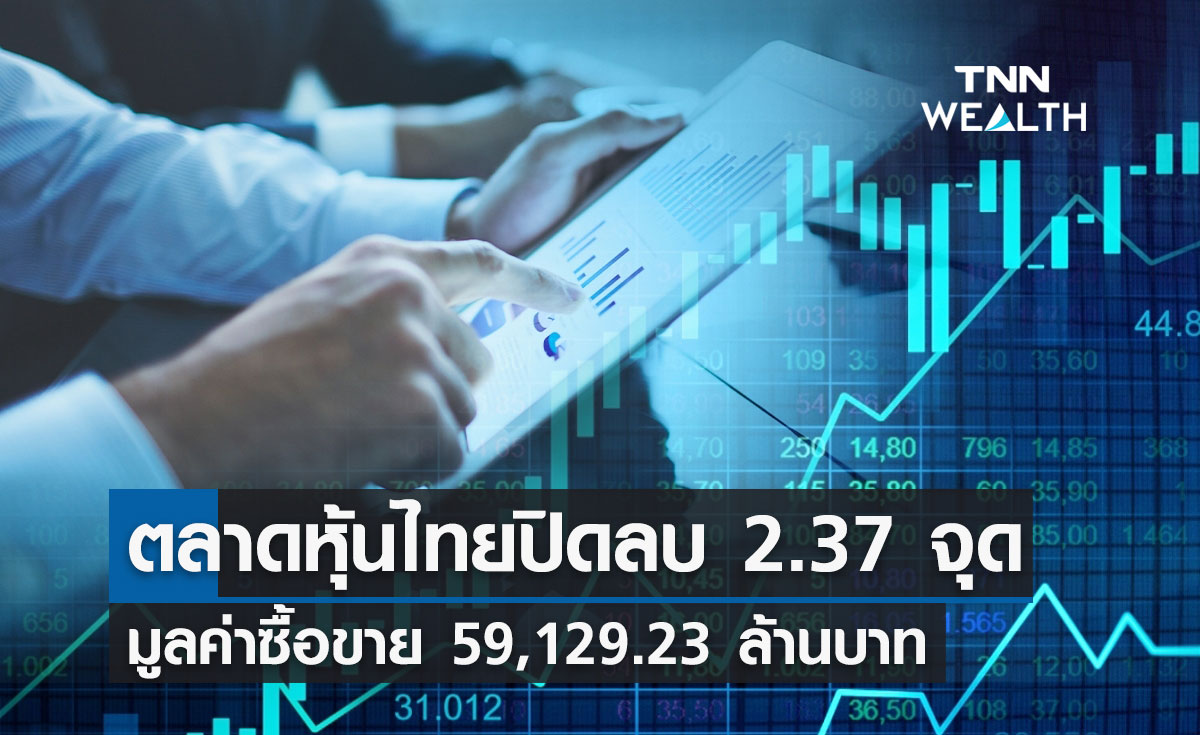 ตลาดหุ้นไทย 1 มี.ค.66 ปิดลบ 2.37 จุด มูลค่าซื้อขาย 59,129.23 ล้านบาท