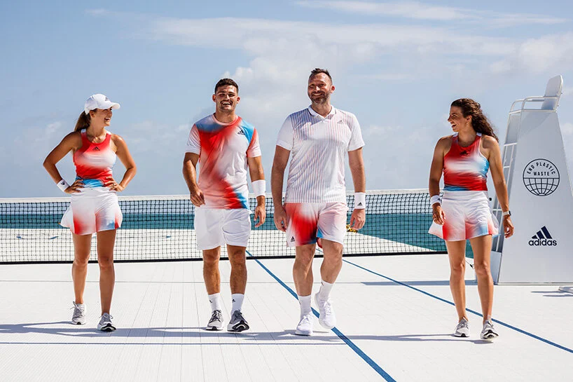 Adidas เปิดสนามเทนนิสลอยทะเล สร้างจากขยะพลาสติกรีไซเคิล Adidas เปิดสนามเทนนิสลอยทะเล สร้างจากขยะพลาสติกรีไซเคิล