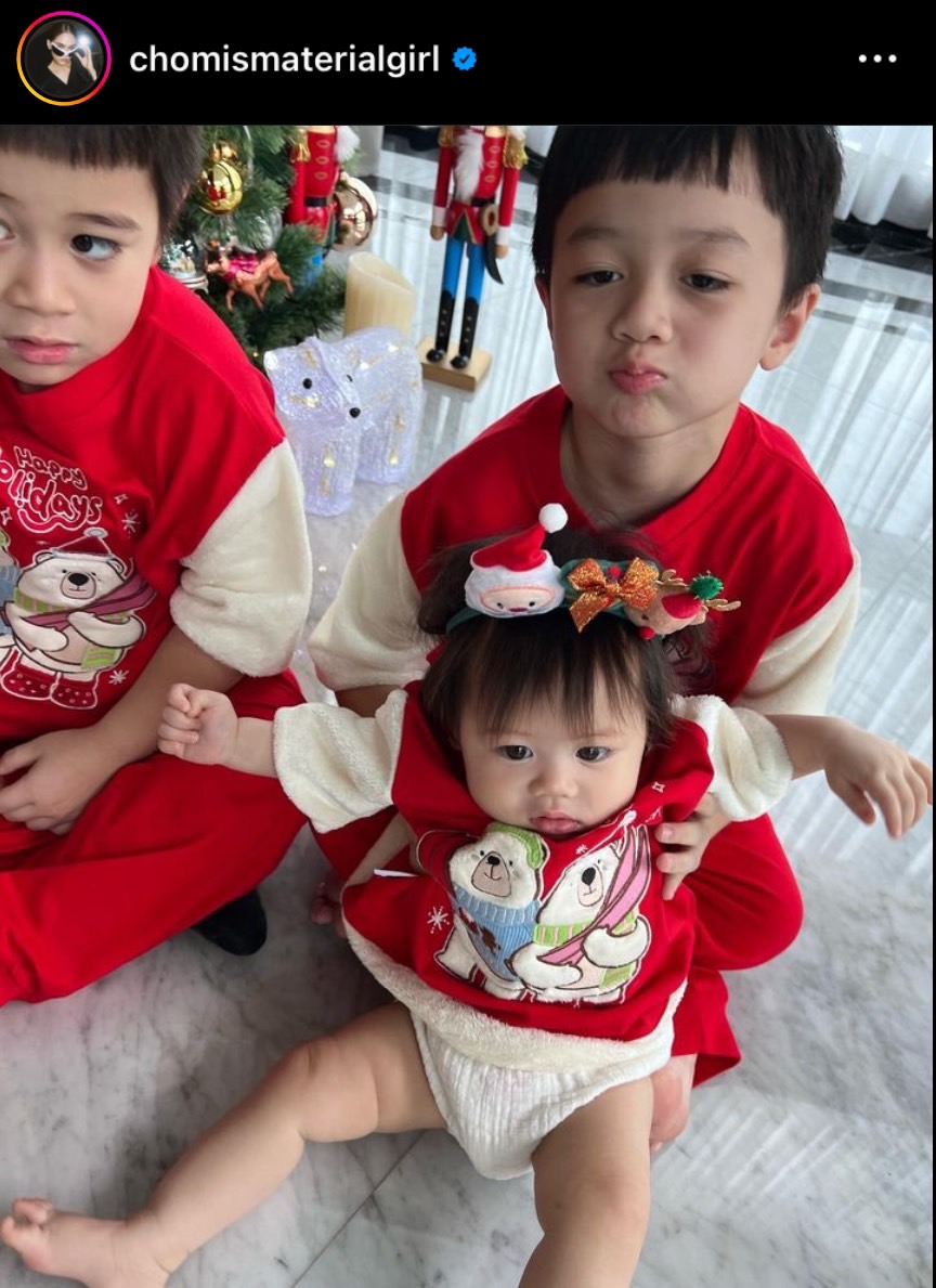 ชมพู่ อารยา เผยภาพ สายฟ้า-พายุ-แอบิเกล ฉลองคริสต์มาสล่วงหน้า ชมพู่ อารยา เผยภาพ สายฟ้า-พายุ-แอบิเกล ฉลองคริสต์มาสล่วงหน้า
