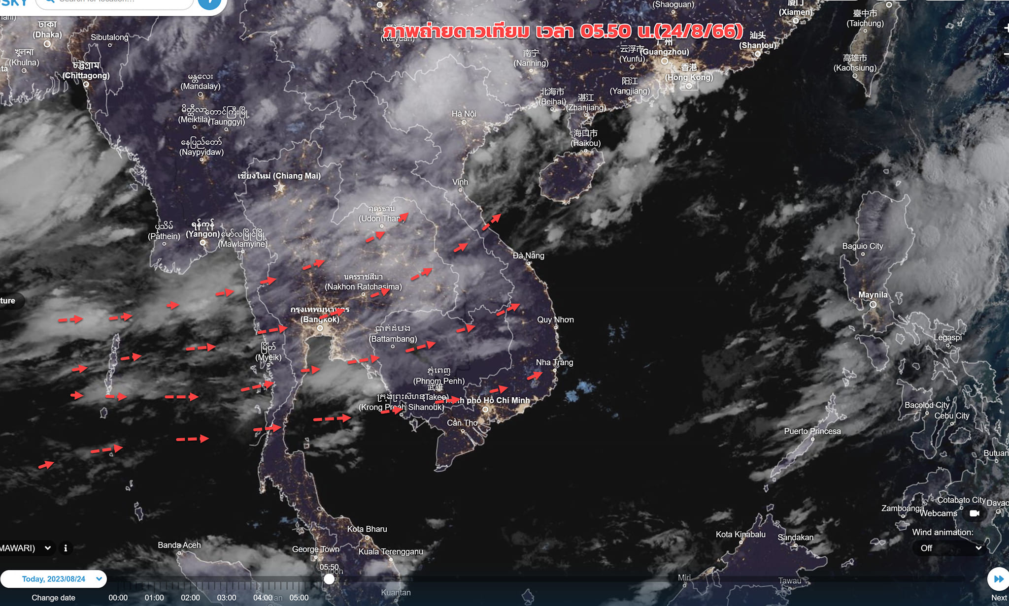 พยากรณ์อากาศ 24 ส.ค.-2 ก.ย. พายุเข้าไทยไหม-ฝนตกหนักแค่ไหน?