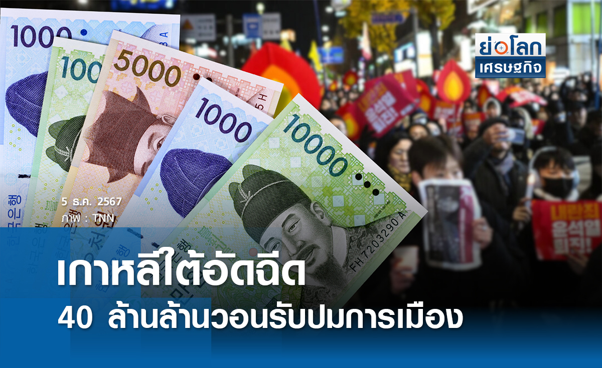 เกาหลีใต้ปั๊ม 40 ล้านล้านวอนรับการเมืองป่วน