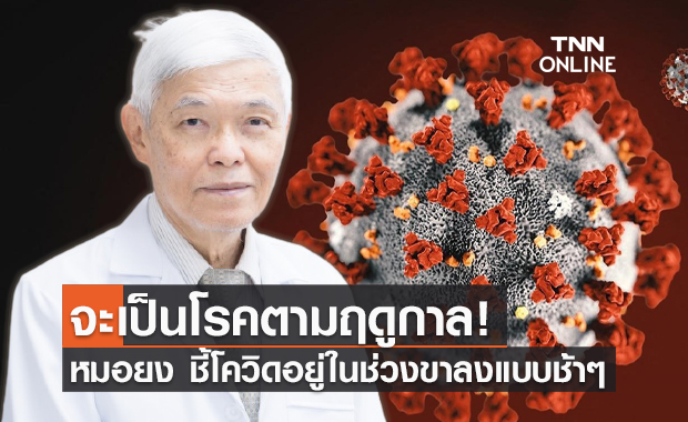 หมอยง ชี้โควิดไทยอยู่ในช่วงขาลงแบบช้าๆ แนะเร่งฉีดวัคซีนสร้างภูมิต้านทาน