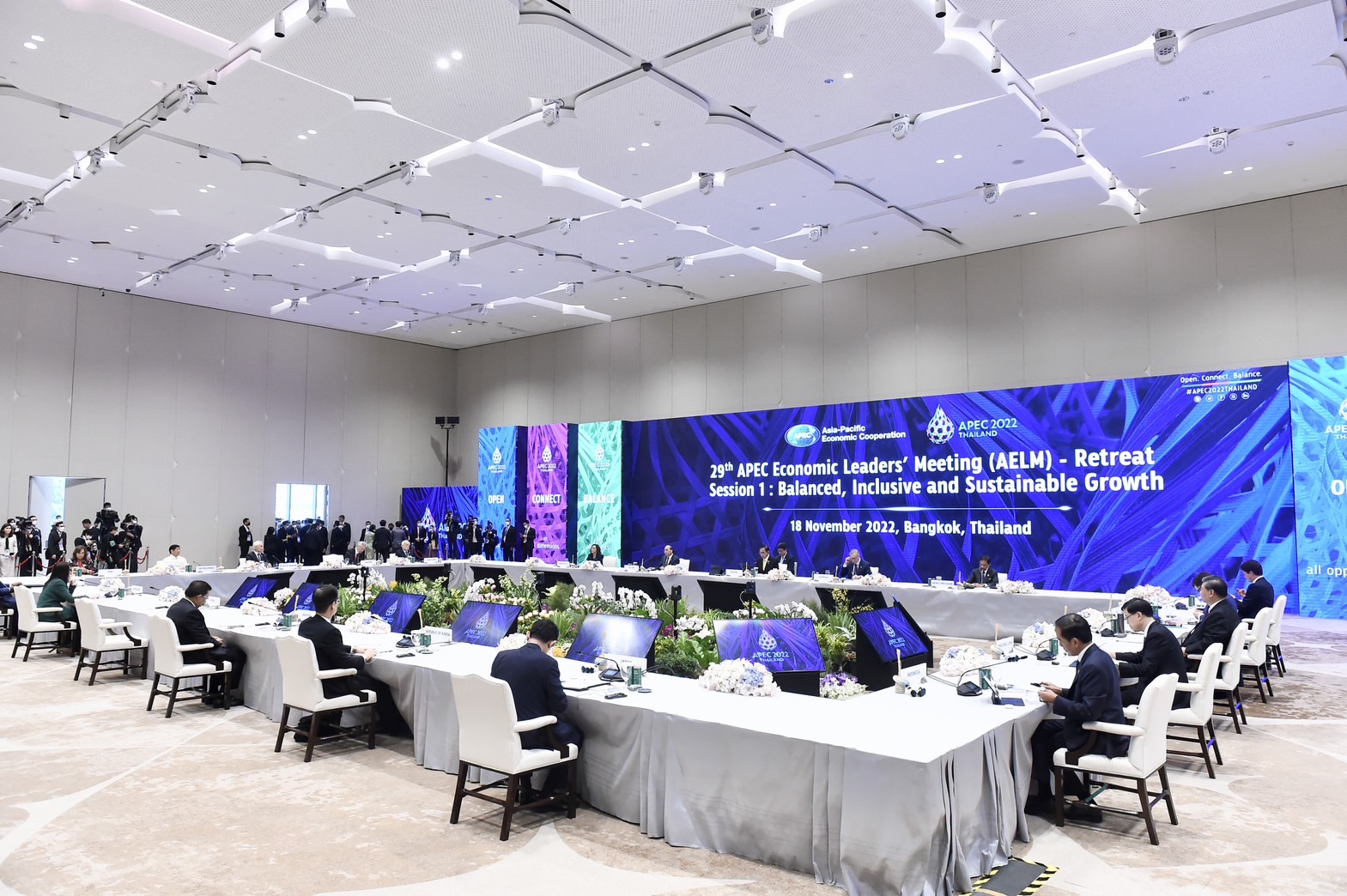 APEC 2022 ผู้นำเขตเศรษฐกิจเอเปคเห็นพ้องแนวคิด สมดุล ครอบคลุม และยั่งยืน