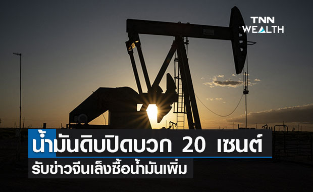 น้ำมันดิบปิดบวก 20 เซนต์ จีนเล็งซื้อน้ำมันเพิ่ม