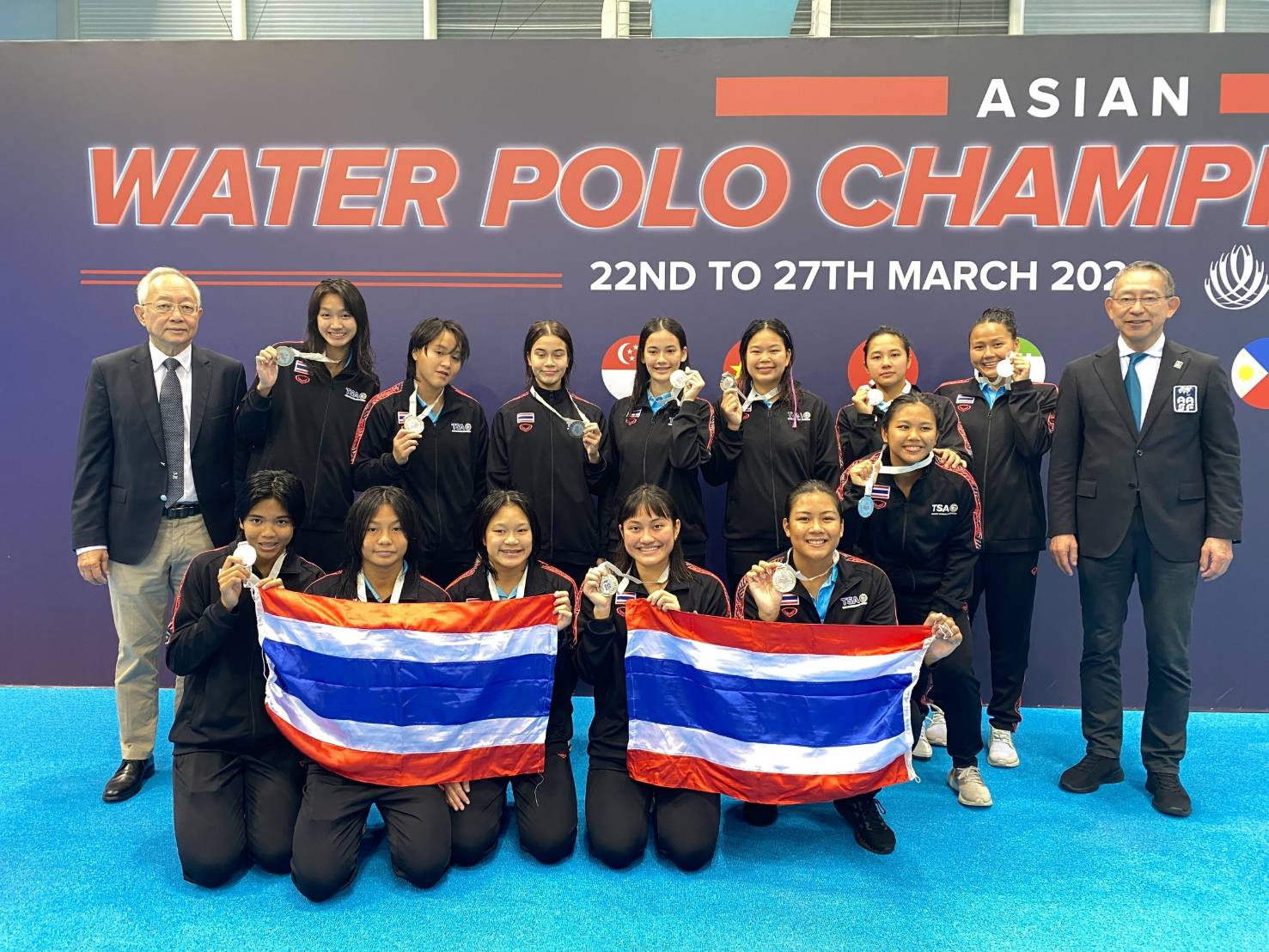 'โปโลน้ำสาวไทย' คว้ารองแชมป์เอเชีย 2023 ได้สิทธิ์ลุยชิงแชมป์โลกที่เยอรมัน 'โปโลน้ำสาวไทย' คว้ารองแชมป์เอเชีย 2023 ได้สิทธิ์ลุยชิงแชมป์โลกที่เยอรมัน