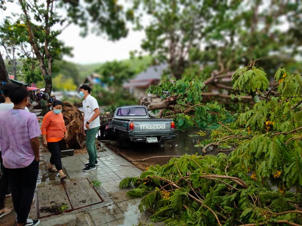 พายุฝนลูกเห็บ ถล่มแม่ฮ่องสอน ไฟฟ้าดับทั่วเมือง