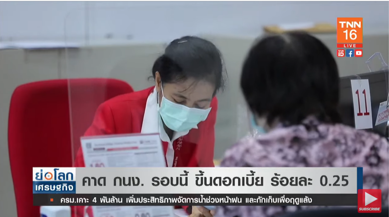 ศูนย์พยากรณ์เศรษฐกิจคาด รอบนี้ กนง.ขึ้นดอกเบี้ย 0.25% ศูนย์พยากรณ์เศรษฐกิจคาด รอบนี้ กนง.ขึ้นดอกเบี้ย 0.25%