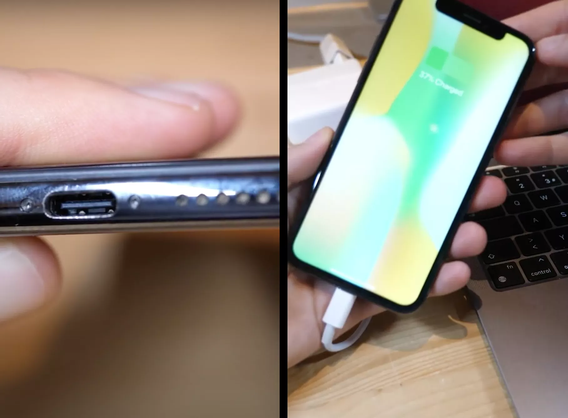 วิศวกรหนุ่มชาวสวิส เปลี่ยนพอร์ต Lightning ใน iPhone X กลายเป็นพอร์ต USB-C วิศวกรหนุ่มชาวสวิส เปลี่ยนพอร์ต Lightning ใน iPhone X กลายเป็นพอร์ต USB-C