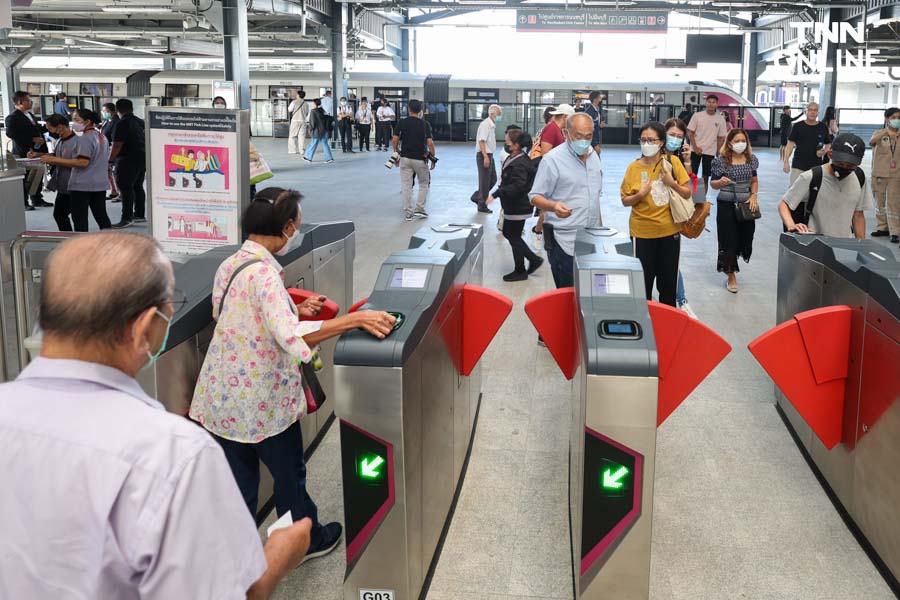 ปชช.ทดลองนั่งคึกคัก รถไฟฟ้ามหานครสายสีชมพู แคราย – มีนบุรี ปชช.ทดลองนั่งคึกคัก รถไฟฟ้ามหานครสายสีชมพู แคราย – มีนบุรี