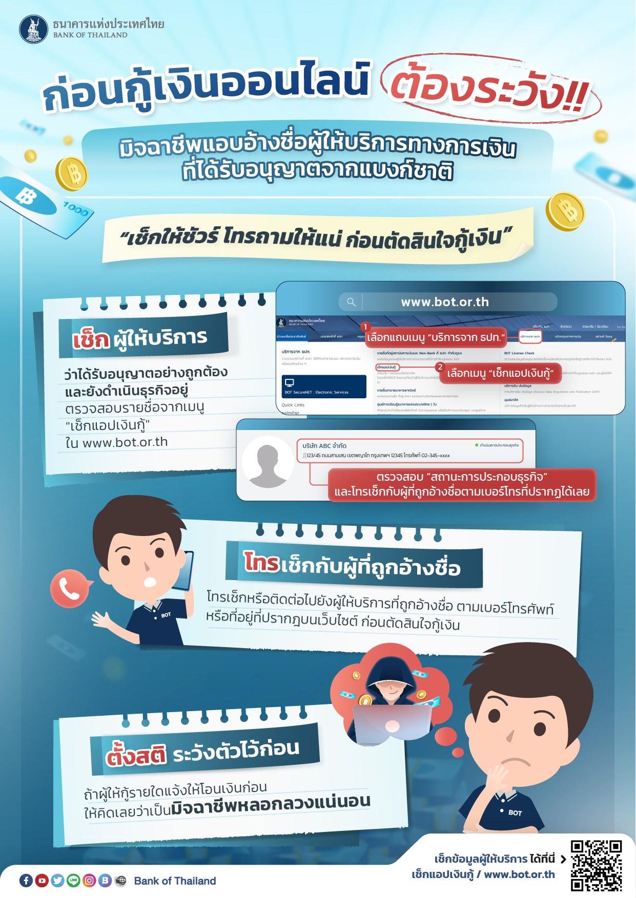 3 สิ่งที่ต้องทำก่อนกู้เงินออนไลน์ มีขั้นตอนอย่างไรไม่ให้ตกเป็นเหยื่อมิจฉาชีพ 3 สิ่งที่ต้องทำก่อนกู้เงินออนไลน์ มีขั้นตอนอย่างไรไม่ให้ตกเป็นเหยื่อมิจฉาชีพ