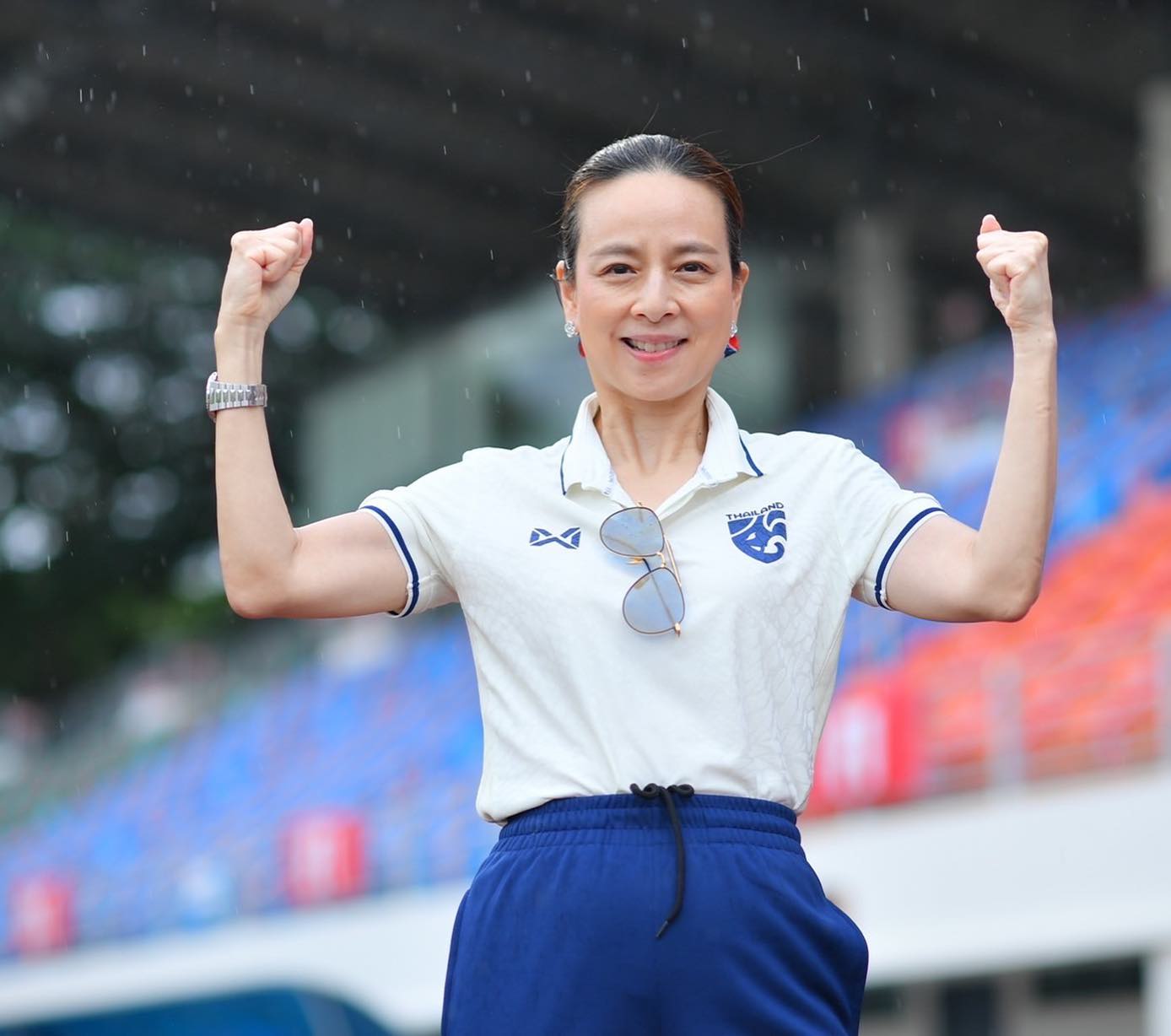 มาดามแป้ง" ภูมิใจ ทีม "ช้างศึก" เข้ารอบชิง พร้อมขอบคุณแฟนบอลชาวไทยทุกคน