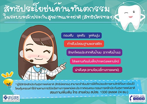 เปิดสิทธิประโยชน์ ทำฟัน บัตรทอง เพิ่มคุณภาพชีวิตทุกกลุ่มวัย