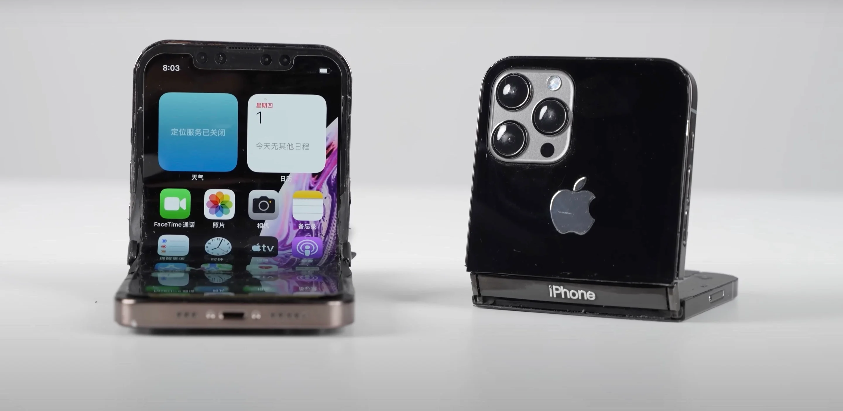 ขอพับมั่ง ! ยูทูบเบอร์จีนดัดแปลง iPhone จอพับได้ แถมใช้งานได้จริง ! ขอพับมั่ง ! ยูทูบเบอร์จีนดัดแปลง iPhone จอพับได้ แถมใช้งานได้จริง !