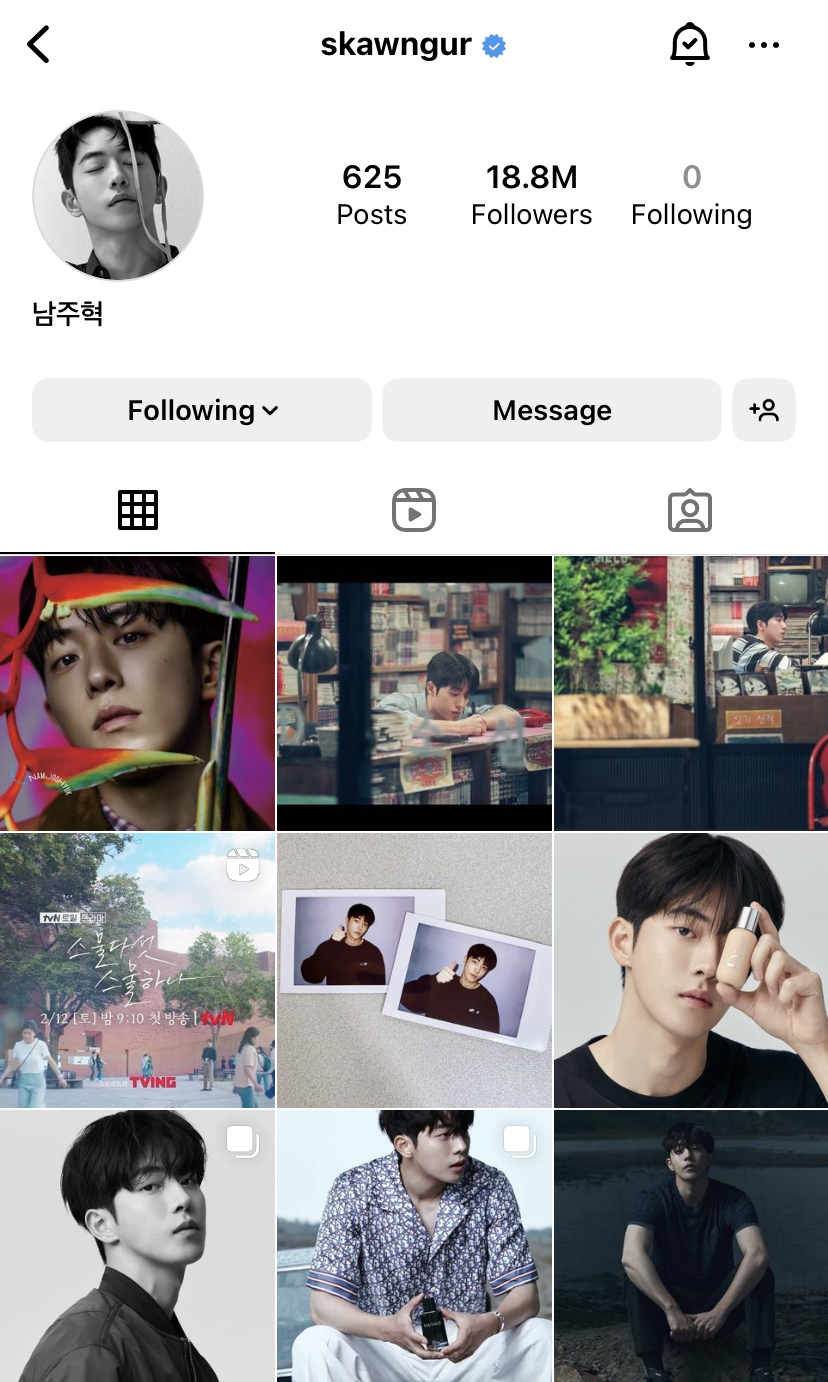 ส่องไอจีนักแสดงชายฝั่งเกาหลีที่มียอดฟอลมากที่สุด ส่องไอจีนักแสดงชายฝั่งเกาหลีที่มียอดฟอลมากที่สุด