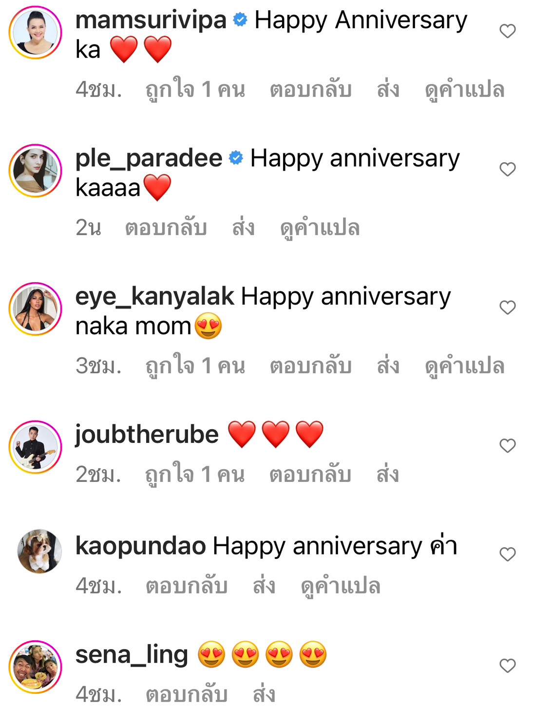 สุนารี โพสต์หวานถึงสามีรุ่นน้อง ครบรอบความรัก 9 ปี