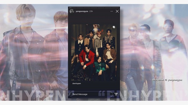 แฟนๆ ฮือฮา “ย้ง ทรงยศ” โพสต์ภาพบอยแบนด์เกาหลีวง “ENHYPEN” (มีคลิป) แฟนๆ ฮือฮา “ย้ง ทรงยศ” โพสต์ภาพบอยแบนด์เกาหลีวง “ENHYPEN” (มีคลิป)