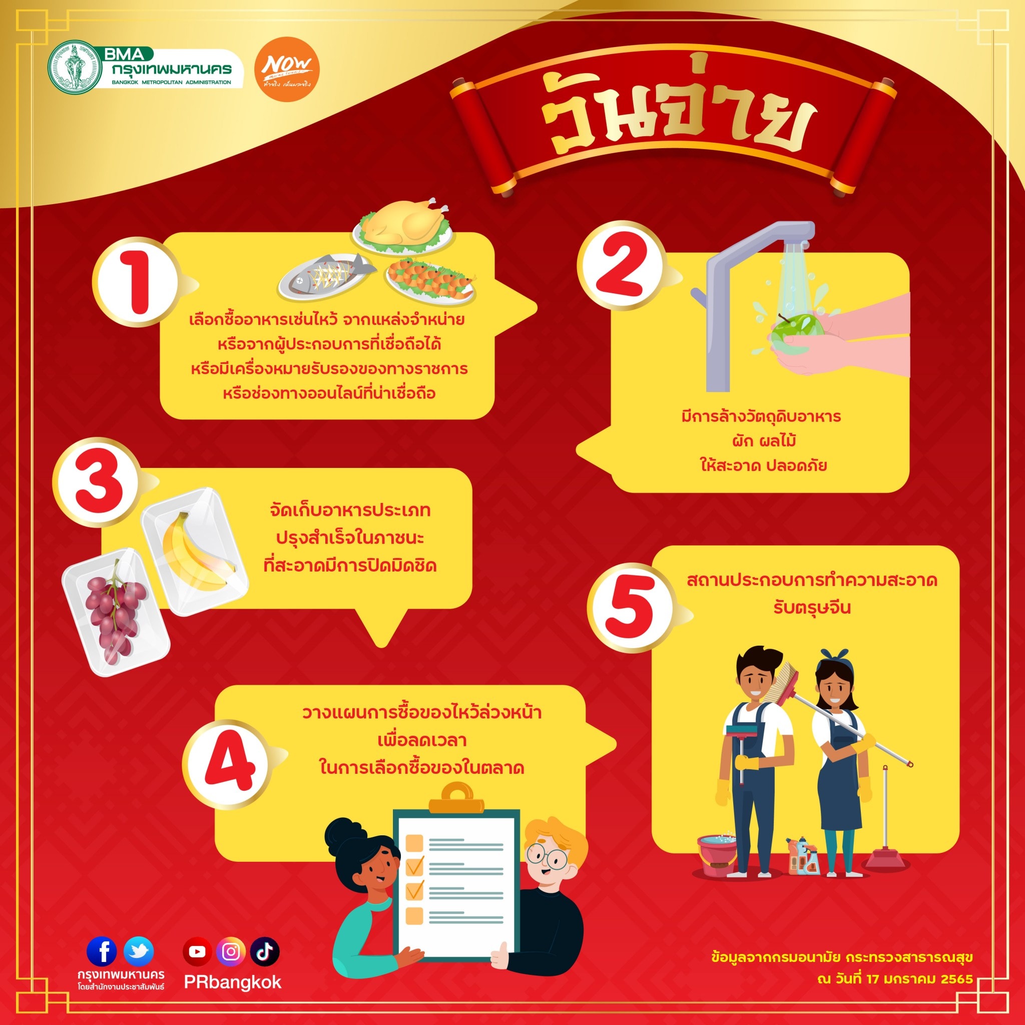 เปิดมาตรการป้องกันโควิด-19 วันจ่าย วันไหว้ วันเที่ยว เทศกาลตรุษจีน 2565 เปิดมาตรการป้องกันโควิด-19 วันจ่าย วันไหว้ วันเที่ยว เทศกาลตรุษจีน 2565