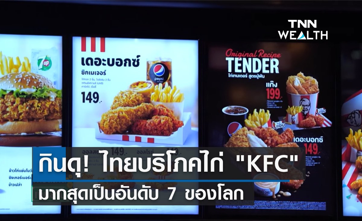 กินดุ! ไทยบริโภคไก่ KFC มากสุดเป็นอันดับ 7 ของโลก