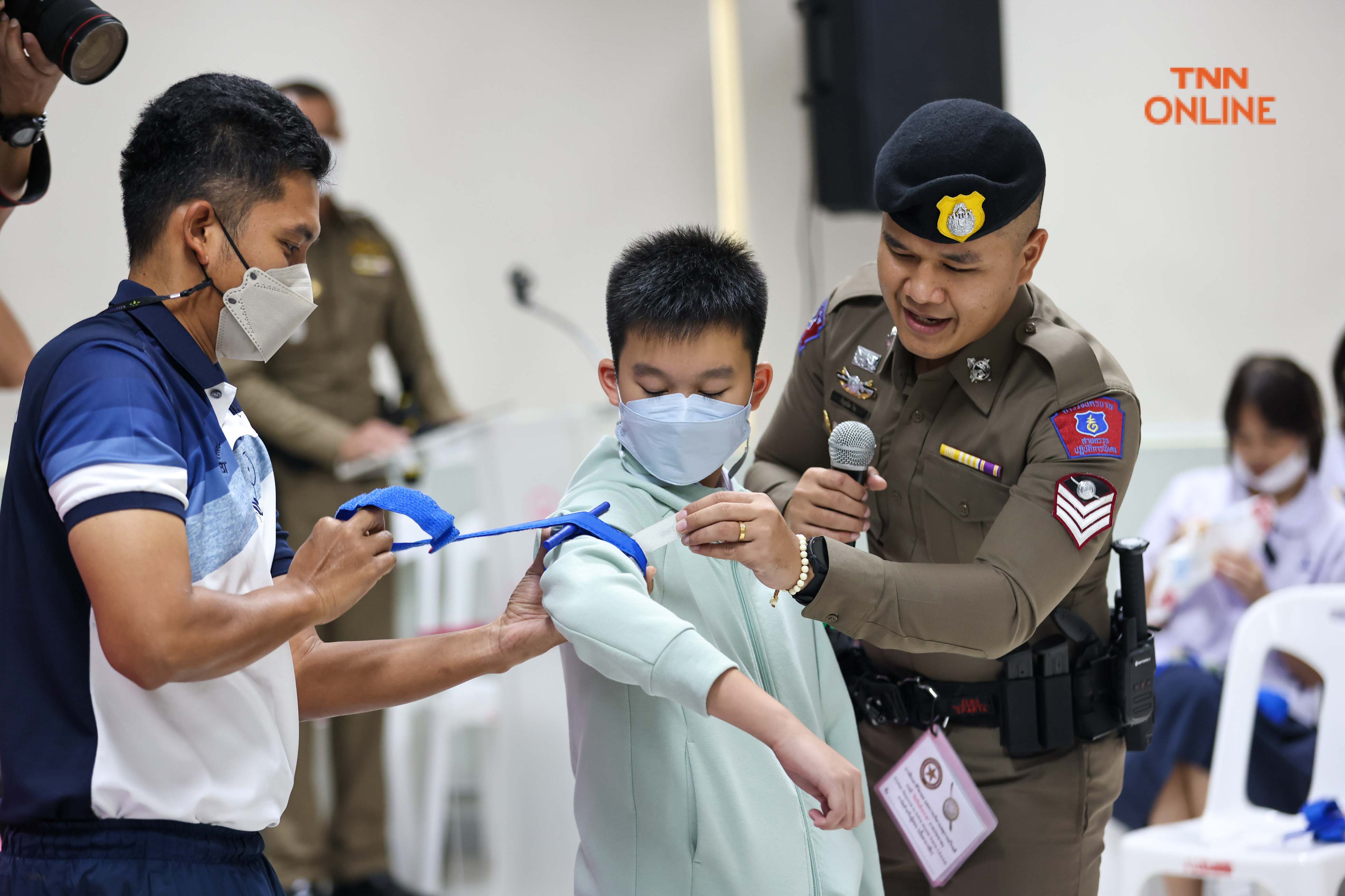 จําลองเหตุการณ์ “หนี ซ่อน สู้“เอาตัวรอดในสถานการณ์ฉุกเฉิน(กราดยิง)