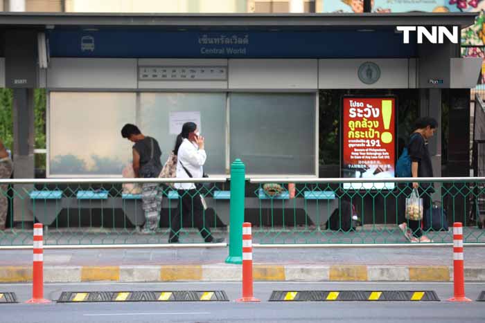 Bus Lane ราชประสงค์ แก้ปัญหารถจอดแช่หน้าป้ายรถเมล์ Bus Lane ราชประสงค์ แก้ปัญหารถจอดแช่หน้าป้ายรถเมล์