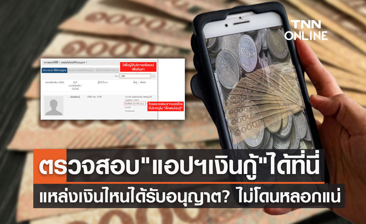 เช็กแอปฯเงินกู้-แหล่งเงินได้รับอนุญาต? แบงก์ชาติเตือนระวังมิจฉาชีพแอบอ้าง