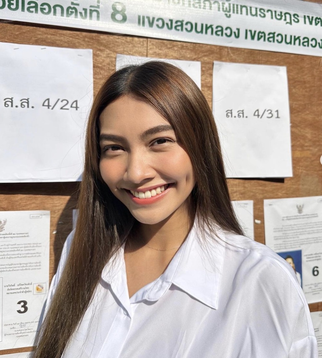 เลือกตั้ง 2566 ประมวลภาพ คนบันเทิง ไปใช้สิทธิเลือกตั้งช่วงเช้า