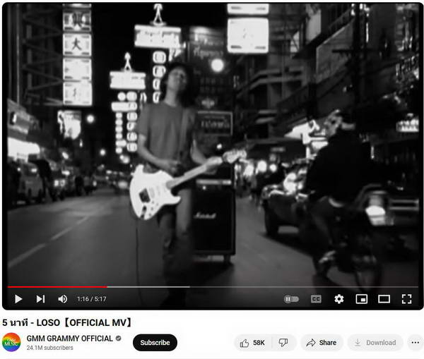 เสก โลโซ Rockstar รุ่นใหญ่อวดซีนเอ็มวีกลางเยาวราช แฟนยกให้เป็นผู้มาก่อนกาล เสก โลโซ Rockstar รุ่นใหญ่อวดซีนเอ็มวีกลางเยาวราช แฟนยกให้เป็นผู้มาก่อนกาล