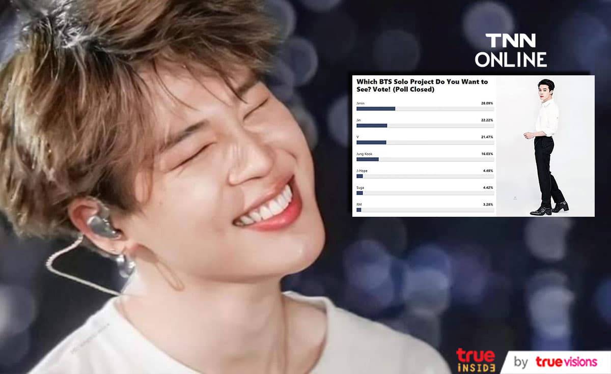เหล่า ARMY พร้อมใจลงคะแนนโหวตอยากฟังอัลบั้มเดี่ยวของ จีมิน มากที่สุด เหล่า ARMY พร้อมใจลงคะแนนโหวตอยากฟังอัลบั้มเดี่ยวของ จีมิน มากที่สุด