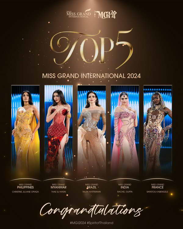 มิสแกรนด์ อินเดีย คว้ามงฯ Miss Grand International 2024 หลิน มาลิน ทะลุรอบ 20 คน มิสแกรนด์ อินเดีย คว้ามงฯ Miss Grand International 2024 หลิน มาลิน ทะลุรอบ 20 คน