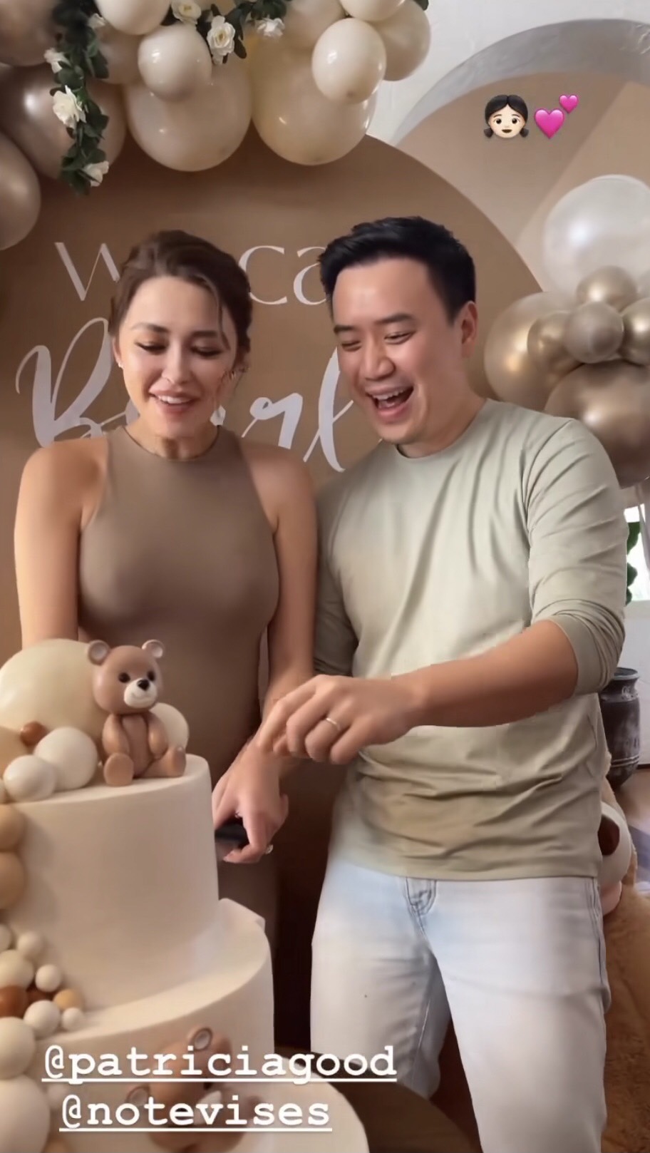 แพทริเซีย กู๊ดตัดเค้กเฉลยเพศ พร้อมให้เเฟนๆทาย ได้ลูกหญิงหรือชาย 