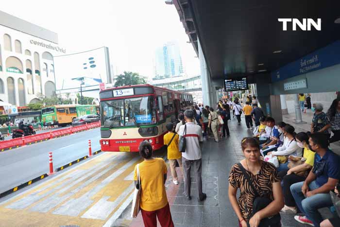 Bus Lane ราชประสงค์ แก้ปัญหารถจอดแช่หน้าป้ายรถเมล์ Bus Lane ราชประสงค์ แก้ปัญหารถจอดแช่หน้าป้ายรถเมล์