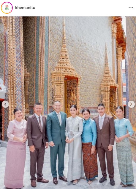 ว่าที่บ่าวสาว แพนเค้ก-พี่หมี เข้าเฝ้าสมเด็จพระสังฆราช เพื่อขอรับประทานน้ำพุทธมนต์ เนื่องในวันมงคลสมรส