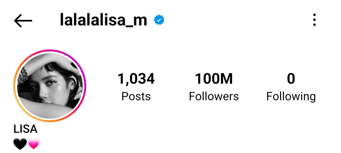 สร้างประวัติศาสตร์ศิลปินเคป็อบคนแรก ลิซ่า BLACKPINK ยอดติดตาม IG ครบ 100 ล้าน สร้างประวัติศาสตร์ศิลปินเคป็อบคนแรก ลิซ่า BLACKPINK ยอดติดตาม IG ครบ 100 ล้าน