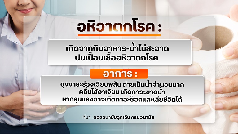 แนะหลักสุขาภิบาลและสุขอนามัย จัดการภัยร้าย อหิวาตกโรค แนะหลักสุขาภิบาลและสุขอนามัย จัดการภัยร้าย อหิวาตกโรค