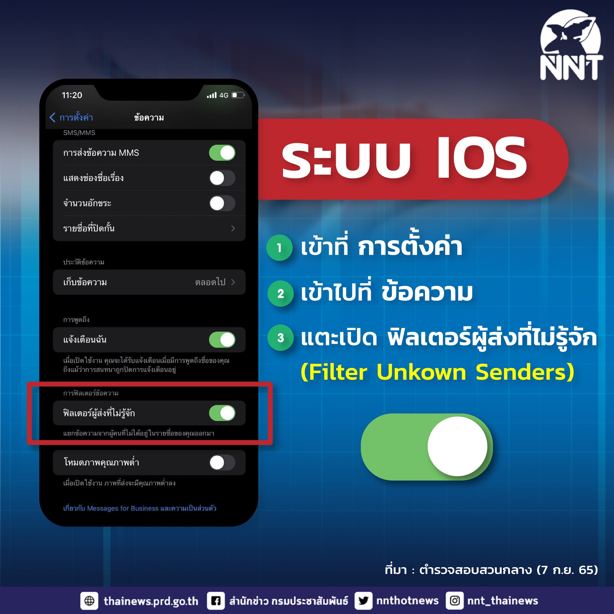 เปิดวิธี ‘บล็อก SMS มิจฉาชีพ’ บนมือถือ ระบบแอนดรอยด์-IOS ทำง่ายๆแค่ 2 นาที เปิดวิธี ‘บล็อก SMS มิจฉาชีพ’ บนมือถือ ระบบแอนดรอยด์-IOS ทำง่ายๆแค่ 2 นาที