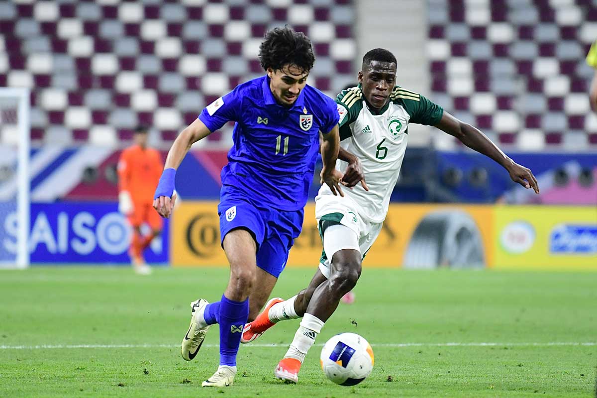 'ช้างศึก U23' พ่าย ซาอุดิอาระเบีย 0-5 ศึกชิงแชมป์เอเชีย นัดสอง 'ช้างศึก U23' พ่าย ซาอุดิอาระเบีย 0-5 ศึกชิงแชมป์เอเชีย นัดสอง