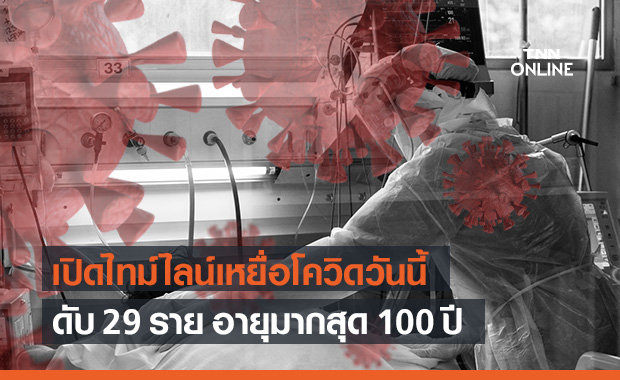 เปิดไทม์ไลน์เหยื่อโควิด-19 ดับ 29 ราย อายุมากสุด 100 ปี