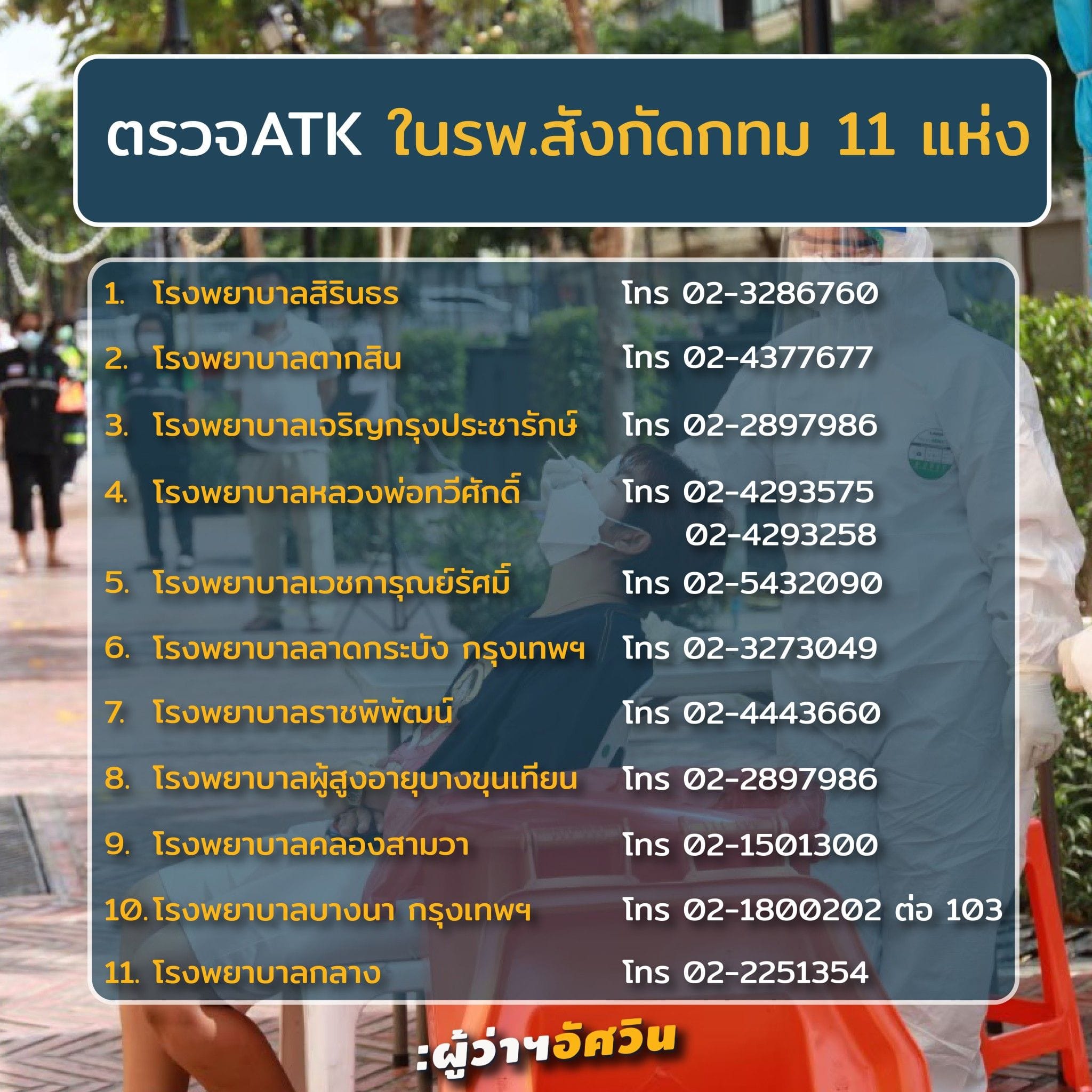 เช็กที่นี่! จุดตรวจหาเชื้อโควิดแบบ ATK ฟรี ในพื้นที่กทม.มีที่ไหนบ้าง