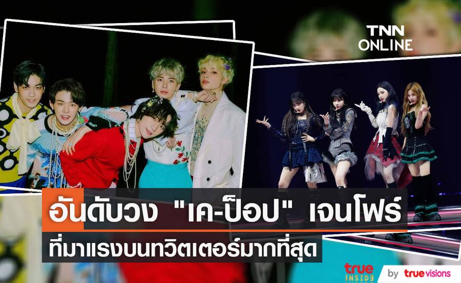 "TXT", "aespa" นำทีมกลุ่มศิลปิน "เค-ป็อป เจนโฟร์" รวมทั้งสิ้น 7 วงที่ได้รับการจัดอันดับว่ามาแรงบนทวิตเตอร์มากที่สุด