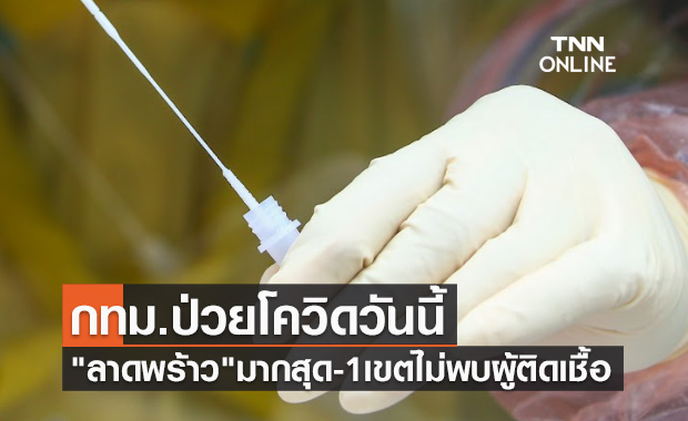 เช็ก50เขตกทม.ป่วยโควิดวันนี้ "ลาดพร้าว" มากสุด มีเพียงเขตเดียวไม่พบผู้ติดเชื้อ