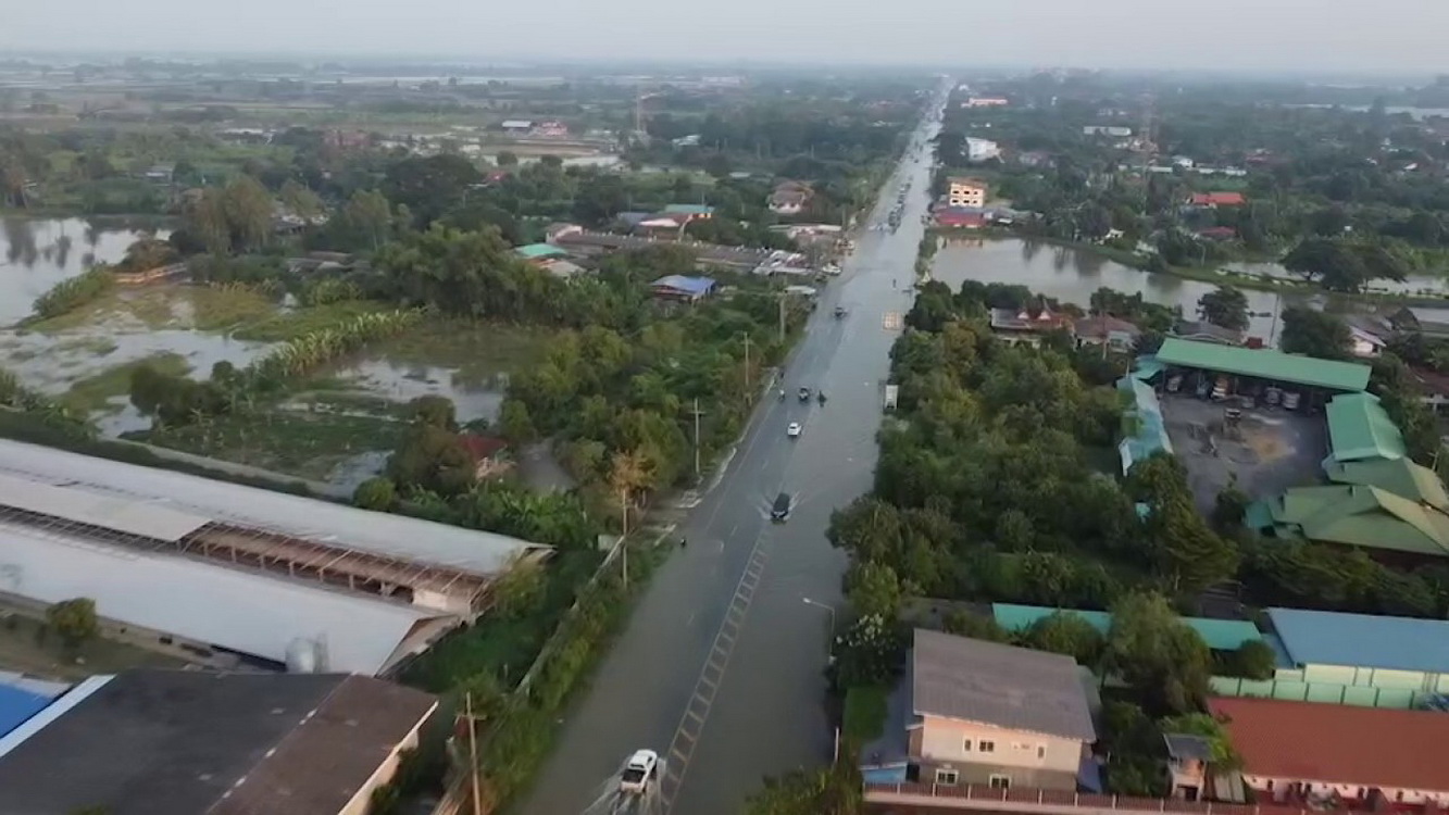 สรุปสถานการณ์ เขื่อนเจ้าพระยา 20 ต.ค. ระบายน้ำลดลง-แต่เหนือเขื่อนยังอ่วม