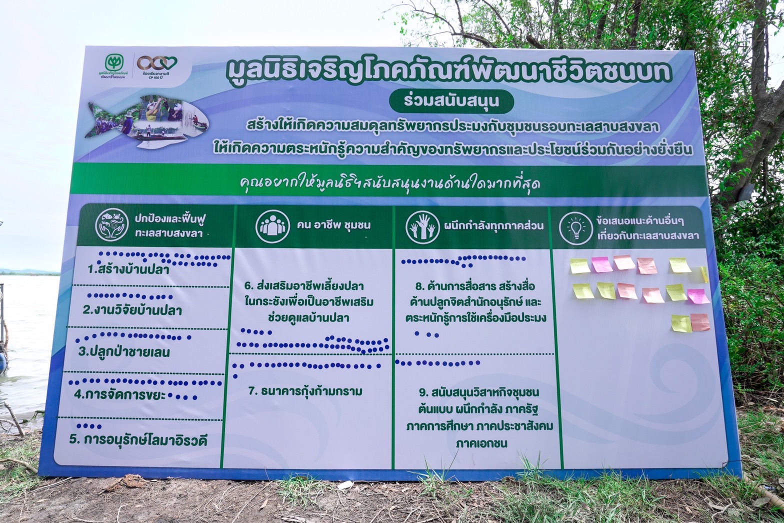 มูลนิธิเจริญโภคภัณฑ์พัฒนาชีวิตชนบท เดินหน้ายุทธศาสตร์ 5 ปี ฟื้นฟูทะเลสาบสงขลา Kick off นำร่องสร้างบ้านปลา