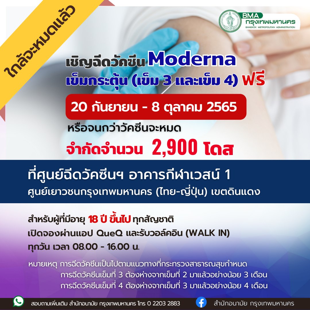 อัปเดตล่าสุด จุดฉีดวัคซีนโควิด ไฟเซอร์-โมเดอร์นา ฟรี มีที่ไหนบ้าง อัปเดตล่าสุด จุดฉีดวัคซีนโควิด ไฟเซอร์-โมเดอร์นา ฟรี มีที่ไหนบ้าง