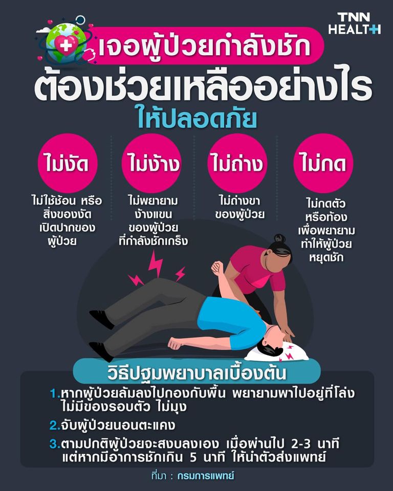 ช่วยผู้ป่วยชัก...รู้ไว้ ปลอดภัยกว่า ช่วยผู้ป่วยชัก...รู้ไว้ ปลอดภัยกว่า