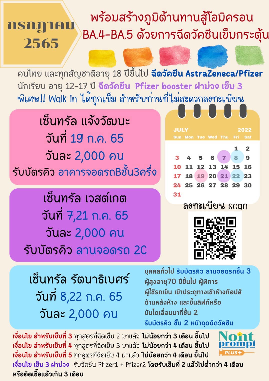 เปิดให้ฉีดวัคซีนโควิด-19 เข็มกระตุ้น เข็ม 3 เข็ม 4 เข็ม 5 ฟรี เปิดให้ฉีดวัคซีนโควิด-19 เข็มกระตุ้น เข็ม 3 เข็ม 4 เข็ม 5 ฟรี
