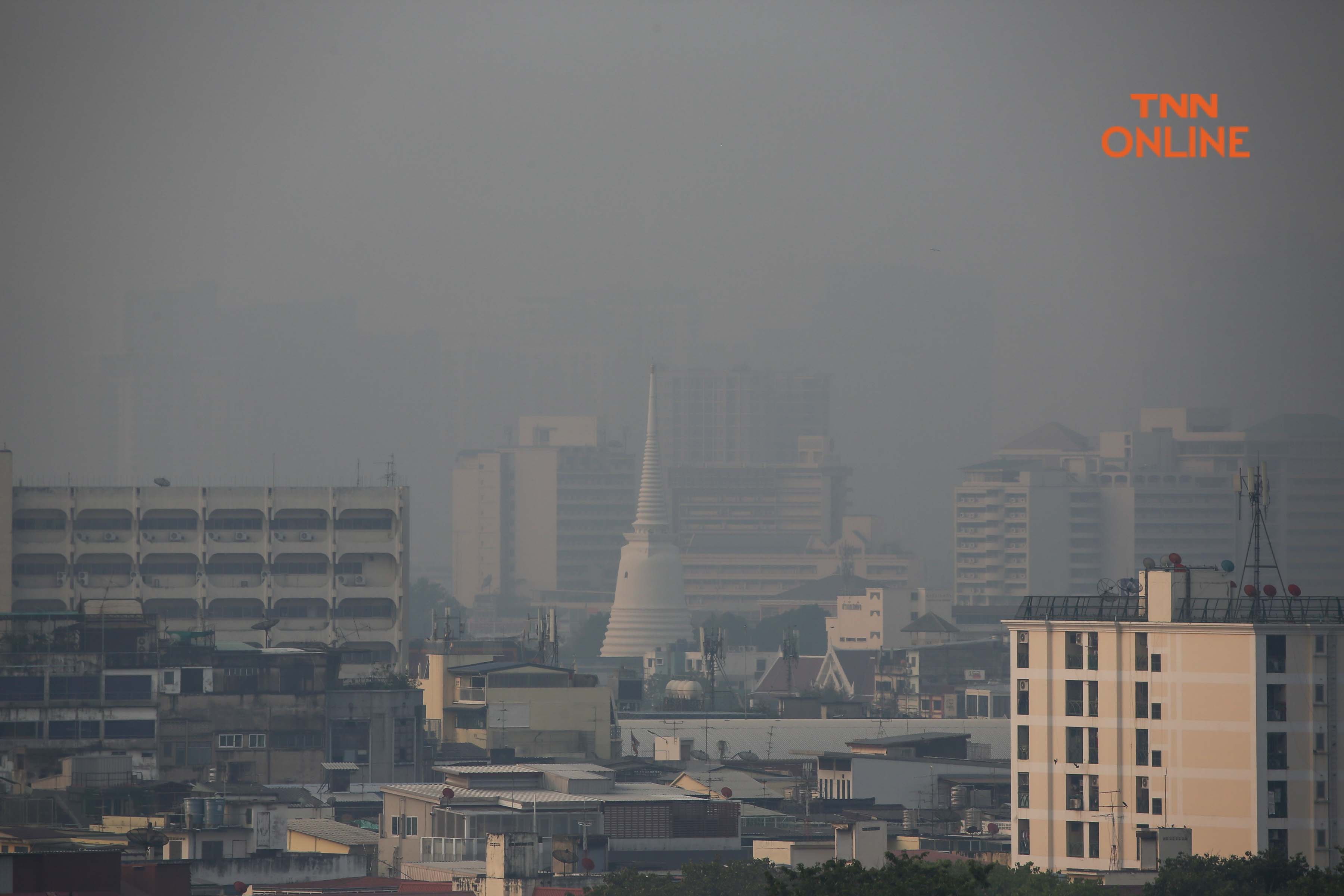 ประมวลภาพ ฝุ่น PM 2.5 ปกคลุมทั่วกรุง เกินค่ามาตราฐานหลายพื้นที่