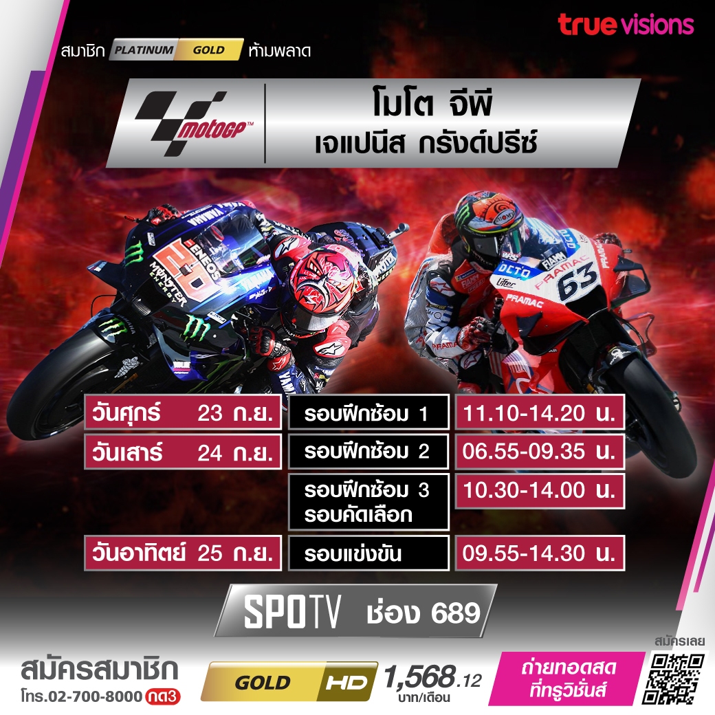 โปรแกรมถ่ายทอดสดกีฬาสุดสัปดาห์ (23-25 ก.ย. 65) จากทรูวิชั่นส์ โปรแกรมถ่ายทอดสดกีฬาสุดสัปดาห์ (23-25 ก.ย. 65) จากทรูวิชั่นส์