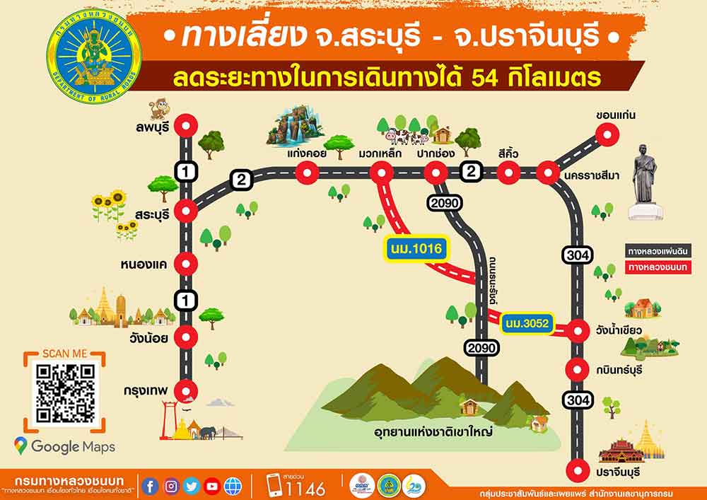 เช็กเลย กรมทางหลวงชนบท แนะ 9 เส้นทางจราจร เลี่ยงรถติดช่วงปีใหม่ 2567 เช็กเลย กรมทางหลวงชนบท แนะ 9 เส้นทางจราจร เลี่ยงรถติดช่วงปีใหม่ 2567