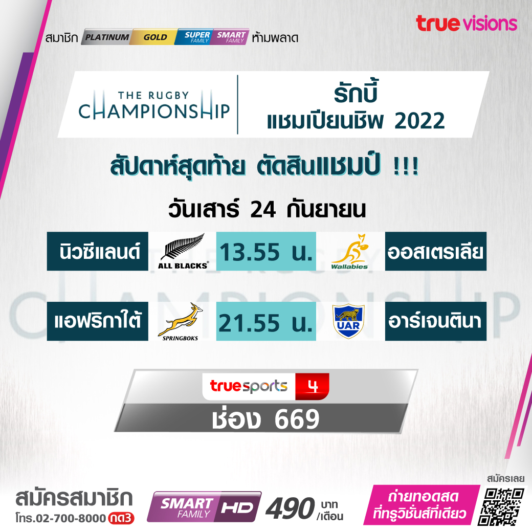 โปรแกรมถ่ายทอดสดกีฬาสุดสัปดาห์ (23-25 ก.ย. 65) จากทรูวิชั่นส์ โปรแกรมถ่ายทอดสดกีฬาสุดสัปดาห์ (23-25 ก.ย. 65) จากทรูวิชั่นส์
